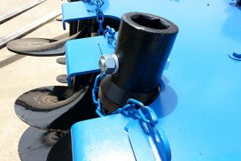 Secure augers to pallet