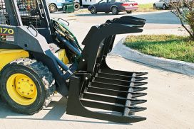Root Grapple Bucket ready for use
